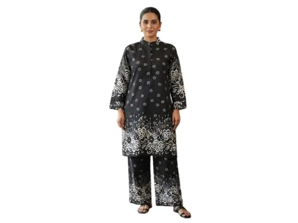 Poly_Chiffon_Printed_Coord_Set_For_Women_Printed_Design_Full_Sleeve_Shirt
