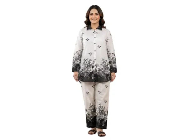 Poly_Chiffon_Printed_Coord_Set_For_Women_Floral_Print_Printed_Design_Full_Sleeve_Shirt