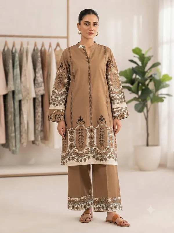 Poly_Chiffon_Printed_Coord_Set_For_Women_Printed_Design_Full_Sleeve_Shirt