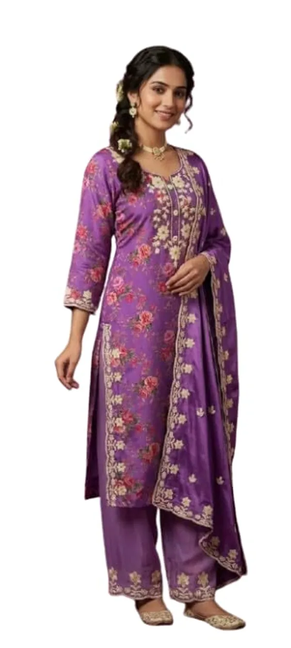 Unstitched_Organza_Embroidered_Suit_Purple_Floral_Print_Unstitched_Fabric_Floral_Print_Embroidered_Border_With_Dupatta