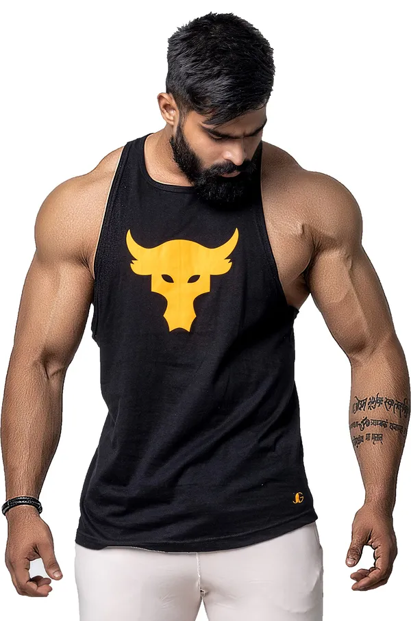 Black_Cotton_Round_Neck_Sleeveless_Super_Combed_Gym_Vest_For_Men