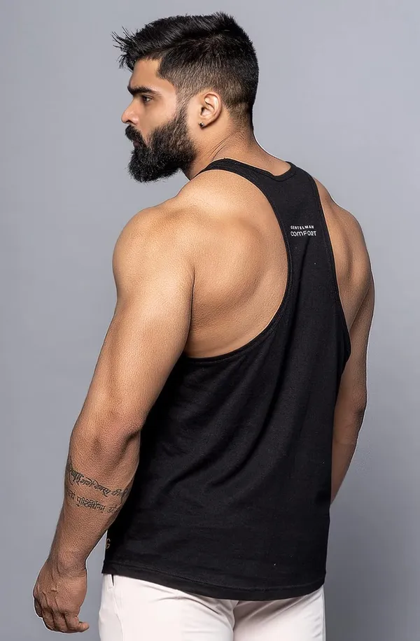 Black_Cotton_Round_Neck_Sleeveless_Super_Combed_Gym_Vest_For_Men