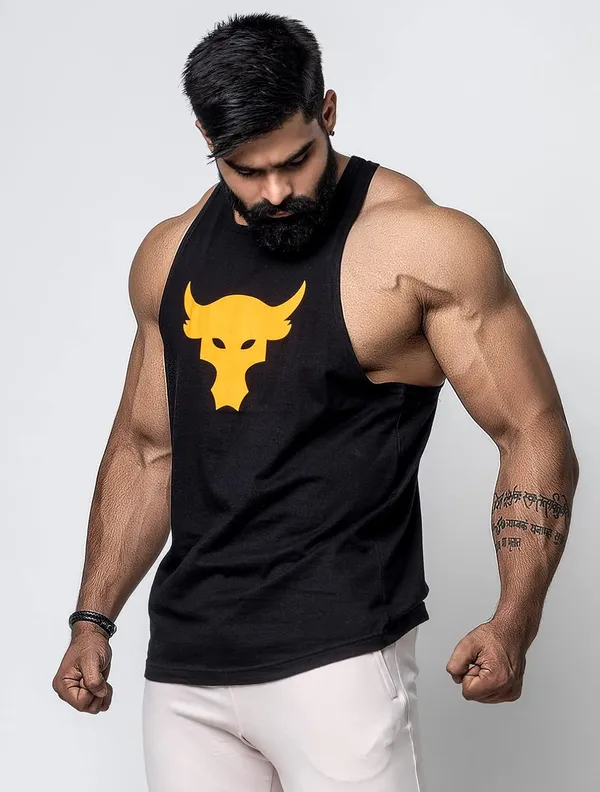 Black_And_White_Cotton_Regular_Fit_Sleeveless_Stringer_Y_Back_Tank_Tops_Look_For_Men