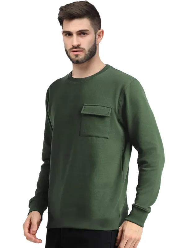 Olive_Full_Sleeve_T_Shirt_For_Men
