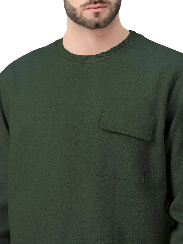 Olive_Full_Sleeve_T_Shirt_For_Men