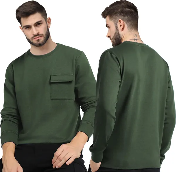 Olive_Full_Sleeve_T_Shirt_For_Men