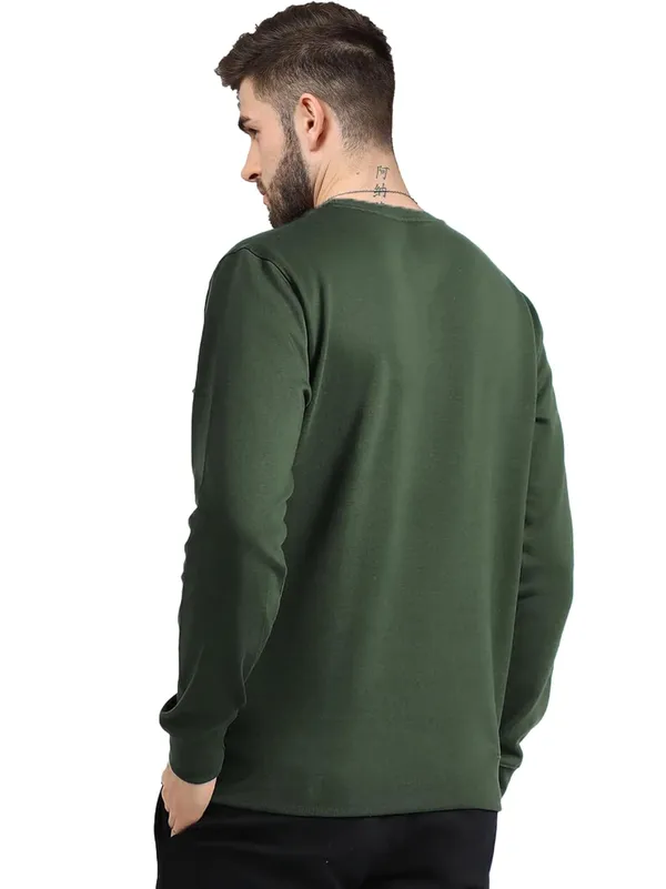 Olive_Full_Sleeve_T_Shirt_For_Men