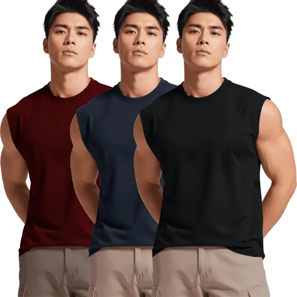 Multicolour_Cotton_Regular_Fit_Sleeveless_Gym_Vest_Set_Of_3_Multicolour_For_Men