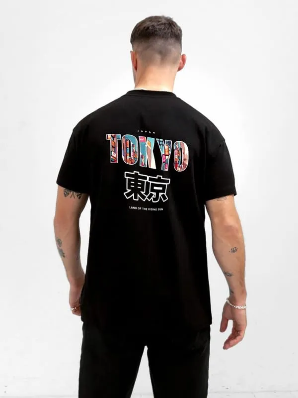 Black_Printed_Cotton_Round_Neck_Regular_Fit_Soft_And_Comtable_Trendy_Casual_Half_Sleeve_T_Shirt_For_Men
