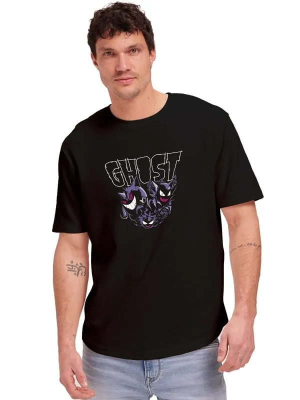 Black_Printed_Cotton_Round_Neck_Regular_Fit_Soft_And_Comtable_Trendy_Casual_Half_Sleeve_T_Shirt_For_Men
