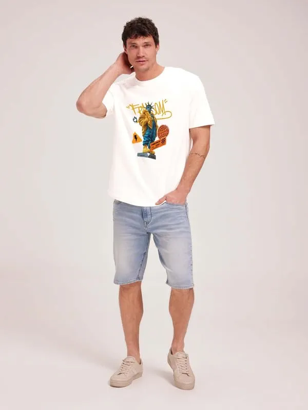 White_Printed_Cotton_Round_Neck_Regular_Fit_Soft_And_Comtable_Trendy_Casual_Half_Sleeve_T_Shirt_For_Men