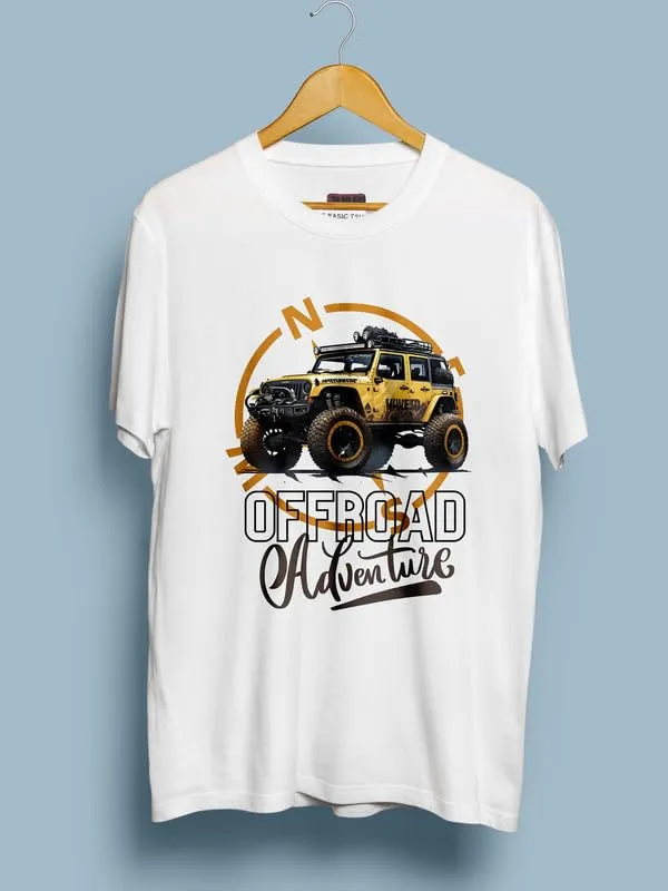 White_Printed_Cotton_Round_Neck_Regular_Fit_Soft_And_Comtable_Trendy_Casual_Half_Sleeve_T_Shirt_For_Men