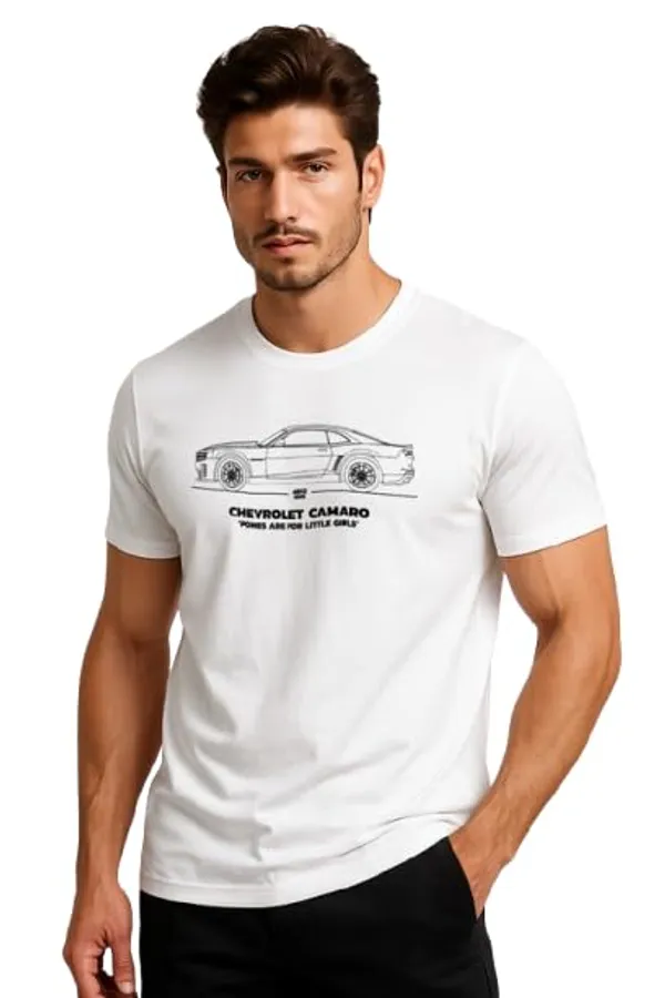 White_Cotton_Blend_Printed_T_Shirt_For_Men