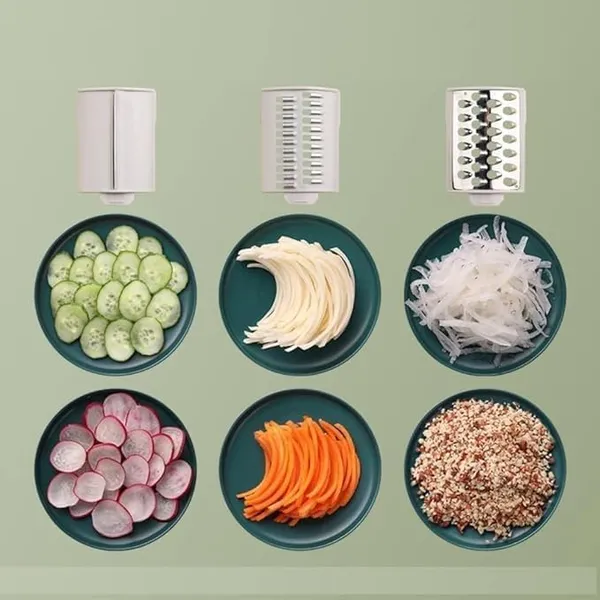 Green_&_Gray_4-In-1_Round_Mandoline_Slicer_Vegetable_Cutter,_Cheese_Grater,_Vegetable_Shredder_&_Chopper_Multi-Function_Green_Vegetable_Chopper_For_Fast_And_Easy_Slicing,_Shredding_&_Grating