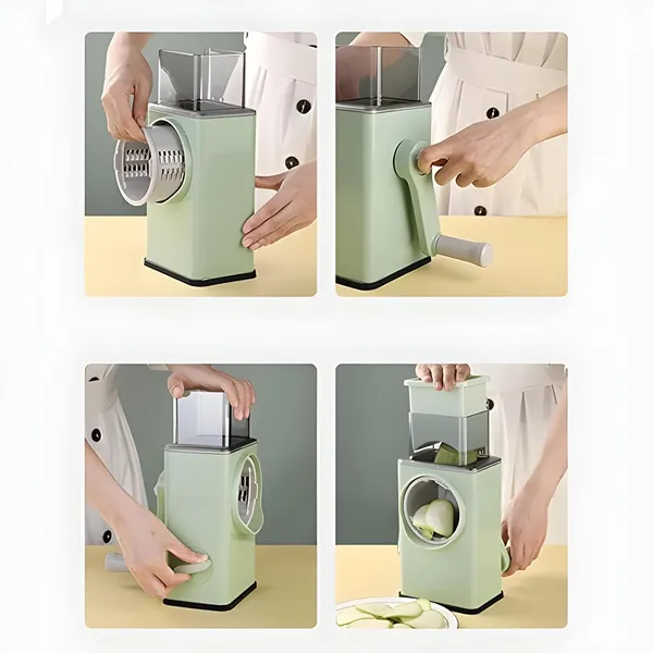 Green_&_Gray_4-In-1_Round_Mandoline_Slicer_Vegetable_Cutter,_Cheese_Grater,_Vegetable_Shredder_&_Chopper_Multi-Function_Green_Vegetable_Chopper_For_Fast_And_Easy_Slicing,_Shredding_&_Grating
