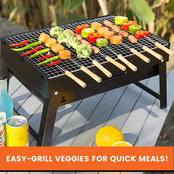 Silver_Oriley_12_Inch_Stainless_Steel_Barbeque_Skewers_Set_Rounded/Square_Bbq_Sticks_With_Wooden_Handle_Reusable_Metal_Kabab_Grill_Tool_For_Outdoor_Tandoor_Kebab_Grilling_(Pack_Of_12)