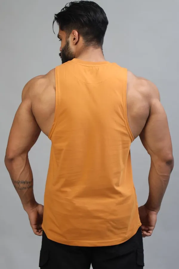 Dark_Salmon_Supper_Combed_Narrow_Shoulder_Gold_Finish_Sleeveless_Deep_Arm_Cut_Cotton_Vest_For_Men