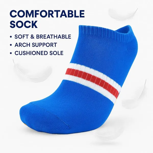Multicolour_Ankle_Sports_Socks_For_Unisex