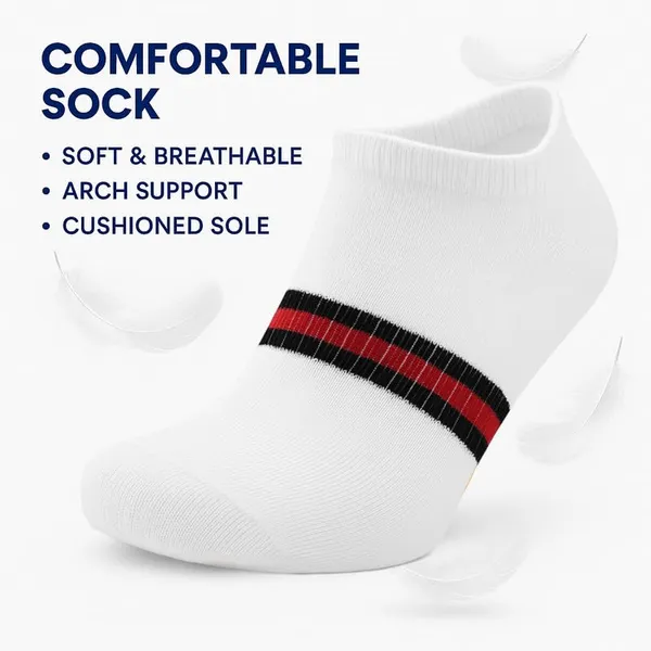 Multicolour_Ankle_Sports_Socks_For_Unisex