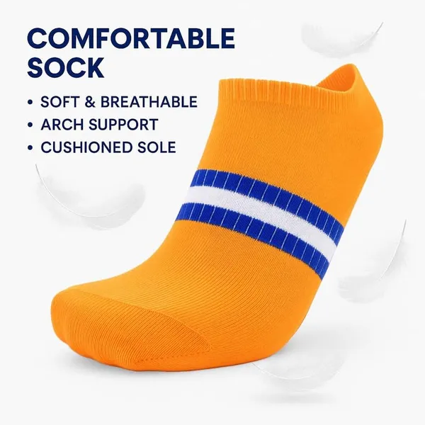 Multicolour_Ankle_Sports_Socks_For_Unisex