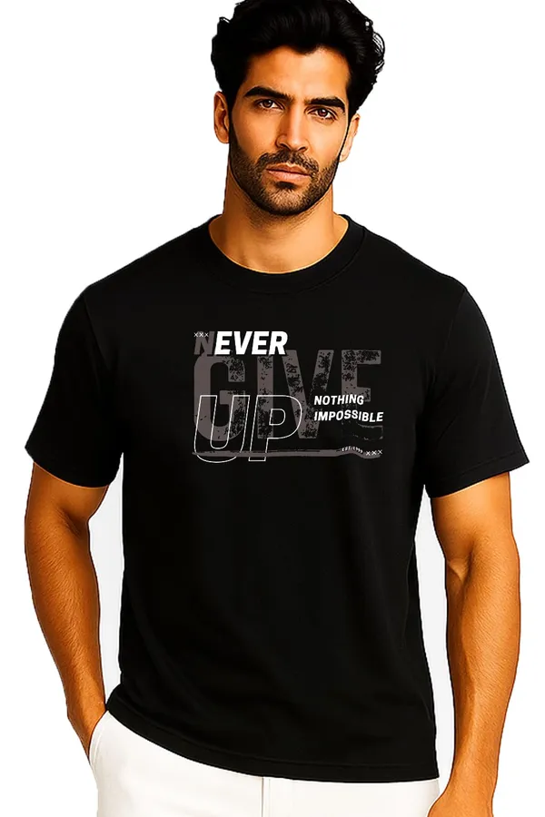 Black_Cotton_Blend_Printed_T_Shirt_For_Men