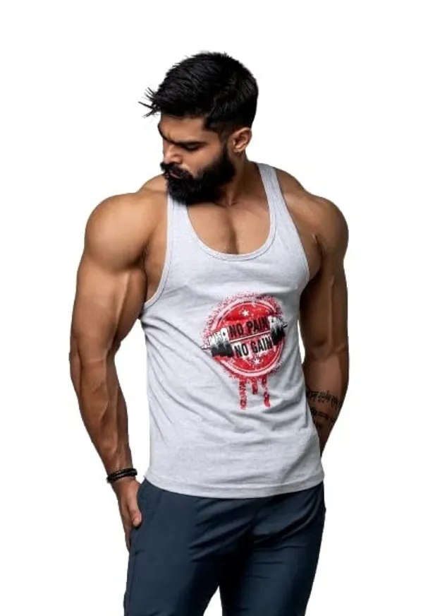 Grey_Cotton_Blend_Sleeveless_Regular_Fir_Gym_Vest_For_Men