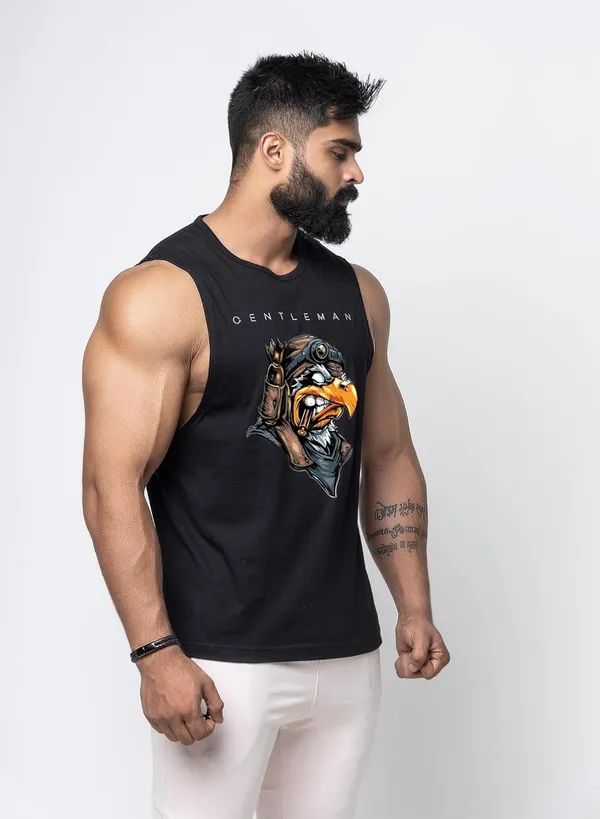 Black_Cotton_Sleeveless_Printed_Vest_For_Men