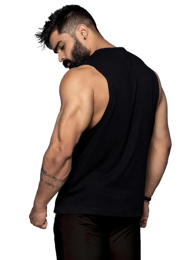 Black_Cotton_Sleeveless_Printed_Vest_For_Men