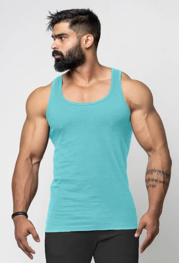 Aqua_Blue_Sleeveless_Gym_Vest_For_Men