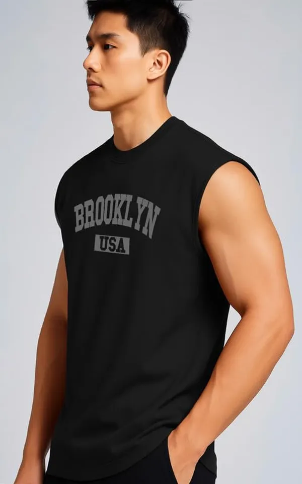 Black_Sleeveless_Tank_Top_Premium_Cotton_Blend_Muscle_Fit_Gym_Vest_For_Men