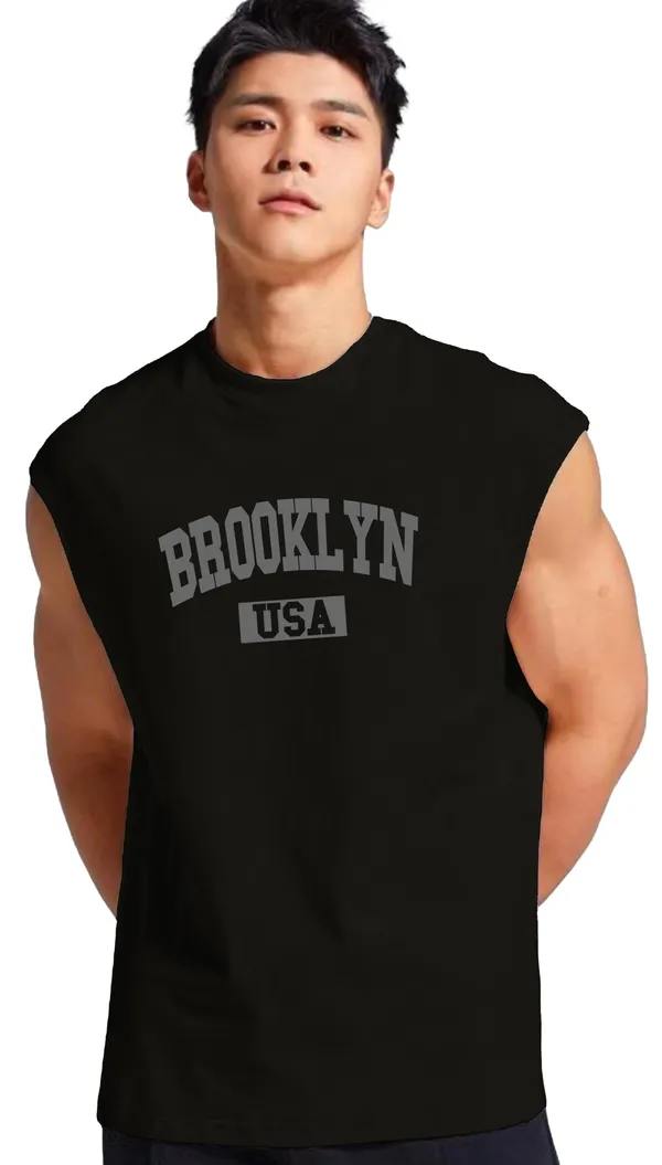 Black_Sleeveless_Tank_Top_Premium_Cotton_Blend_Muscle_Fit_Gym_Vest_For_Men