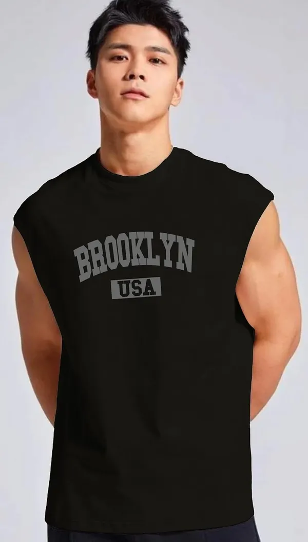 Black_Sleeveless_Tank_Top_Premium_Cotton_Blend_Muscle_Fit_Gym_Vest_For_Men