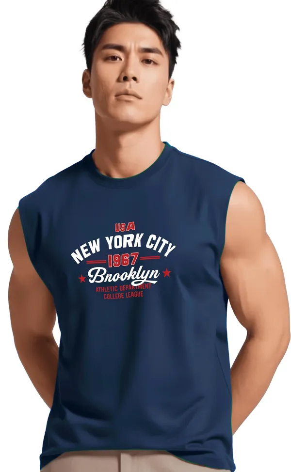 Navy_Sleeveless_Tank_Top_Premium_Cotton_Blend_Muscle_Fit_Gym_Vest_For_Men