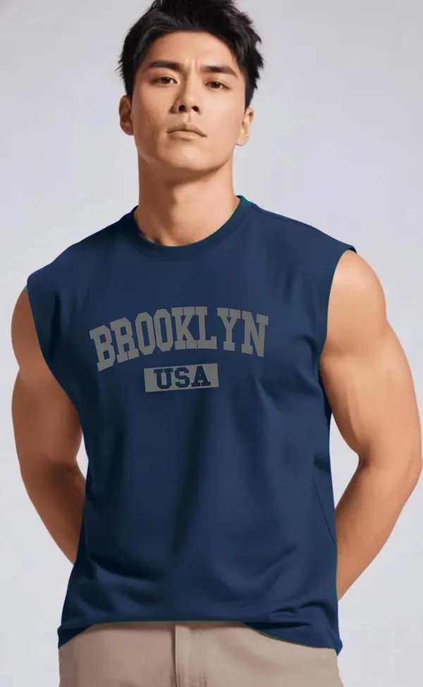 Navy_Sleeveless_Tank_Top_Premium_Cotton_Blend_Muscle_Fit_Gym_Vest_For_Men