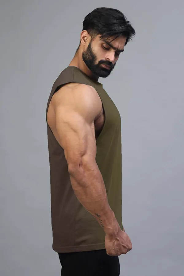 Dark_Green_Supper_Combed_Broad_Shoulder_Gold_Finish_Sleeveless_Deep_Arm_Cut_Cotton_Vest_For_Men