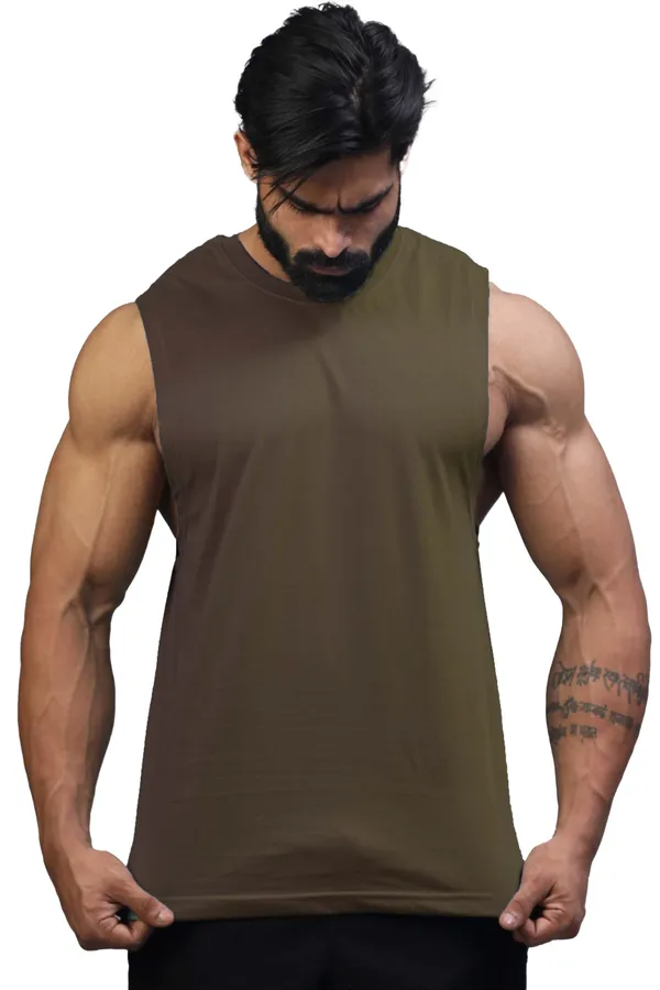 Dark_Green_Supper_Combed_Broad_Shoulder_Gold_Finish_Sleeveless_Deep_Arm_Cut_Cotton_Vest_For_Men
