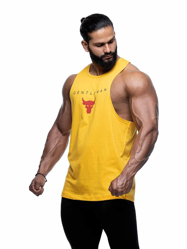 Yellow_Cotton_Printed_Loose_Fit_Vest_For_Men