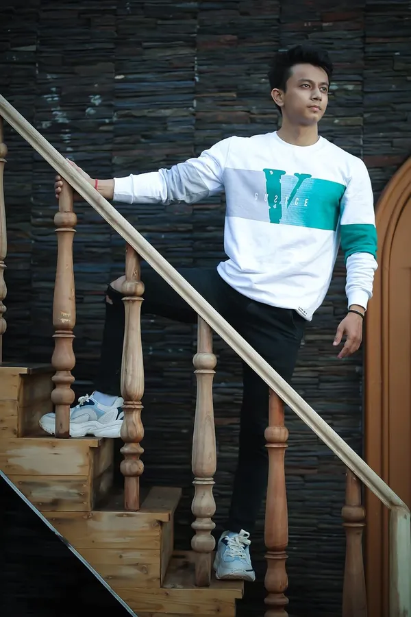 White_Regular_Fit_Printed_Full_Sleeve_T_Shirt_For_Men