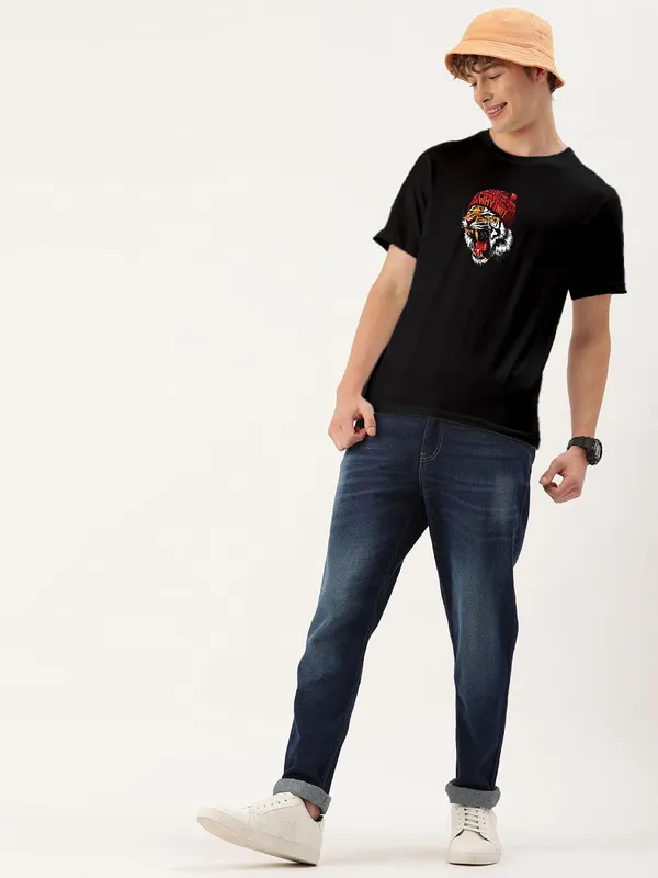 Black_Anime_Character_Graphic_T_Shirt_White_Cotton_Front_Print_Design_For_Men