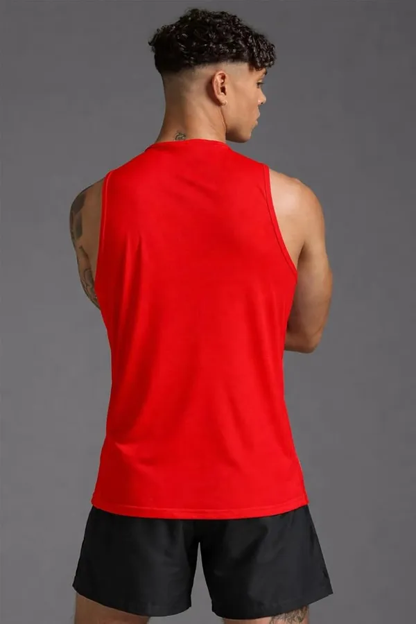 Red_�S_Cotton_Blend_Sleeveless_Vest_For_Men