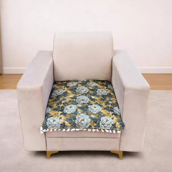Homerz_Premium_1_Seater-Half_Printed_Quilted_Velvet_Sofa_Slip_Cover_Protector_with_Tassels_(Antique_Garden,_1_Seater-Half)