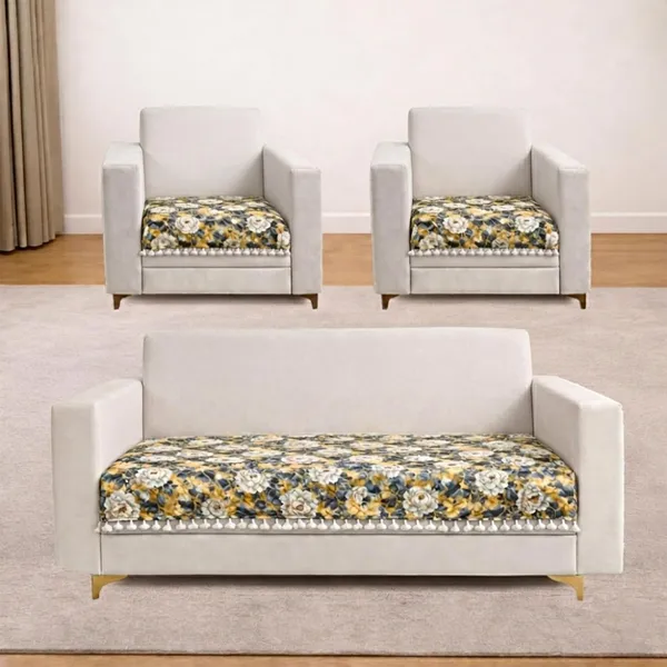 Homerz_Premium_5_(3+1+1)_Seater_-_Half_Printed_Quilted_Velvet_Sofa_Slip_Cover_Protector_with_Tassels_(Antique_Garden,5_(3+1+1)_Seater-_Half)