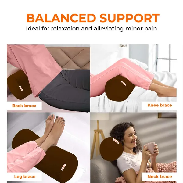 Homerz_Premium_Foam_Bolster,_Extra_Firm,_20x9x9_inch_Size,_Velvet_Cover,_Perfect_for_Back_Support