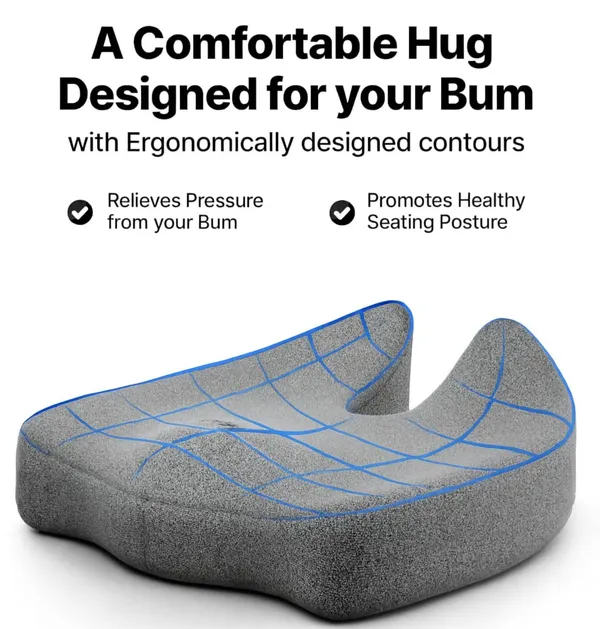 Orthopedic_Coccyx_Cushion_|_2_Years_Warranty_|_Seat_Cushion_for_Chair,_Car_Seat_Cushions,_Memory_Foam_Sitting_Pillow_for_Tailbone,_Sciatica_&_Back_Pain_Relief_(Pro)