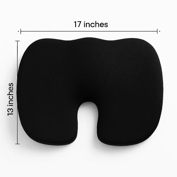 Homerz_Premium_Orthopedic_Coccyx_Cushion_|_2_Years_Warranty_|_Seat_Cushion_for_Chair,_Car_Seat_Cushions,_Memory_Foam_Sitting_Pillow_for_Tailbone,_Sciatica_&_Back_Pain_Relief_(Standard)