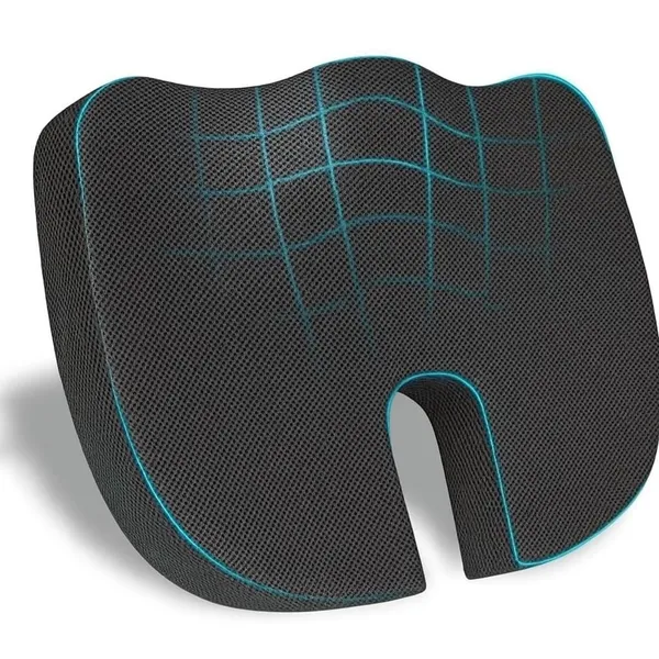 Homerz_Premium_Orthopedic_Coccyx_Cushion_|_2_Years_Warranty_|_Seat_Cushion_for_Chair,_Car_Seat_Cushions,_Memory_Foam_Sitting_Pillow_for_Tailbone,_Sciatica_&_Back_Pain_Relief_(Standard)
