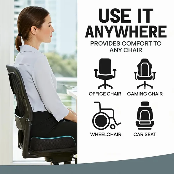 Homerz_Premium_Orthopedic_Coccyx_Cushion_|_2_Years_Warranty_|_Seat_Cushion_for_Chair,_Car_Seat_Cushions,_Memory_Foam_Sitting_Pillow_for_Tailbone,_Sciatica_&_Back_Pain_Relief_(Standard)