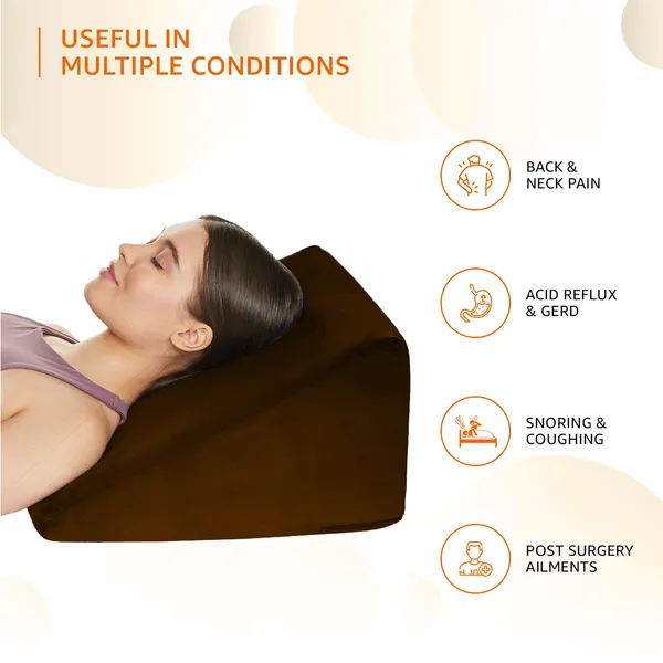 Homerz_Wedge_Pillow_Memory_Foam_|_2_Years_Warranty_|_Orthopedic_Wedge_Cushion_for_Back_Support,_Sleeping,_Leg_Elevator,_Pregnancy,_GERD,_Anti_Snoring