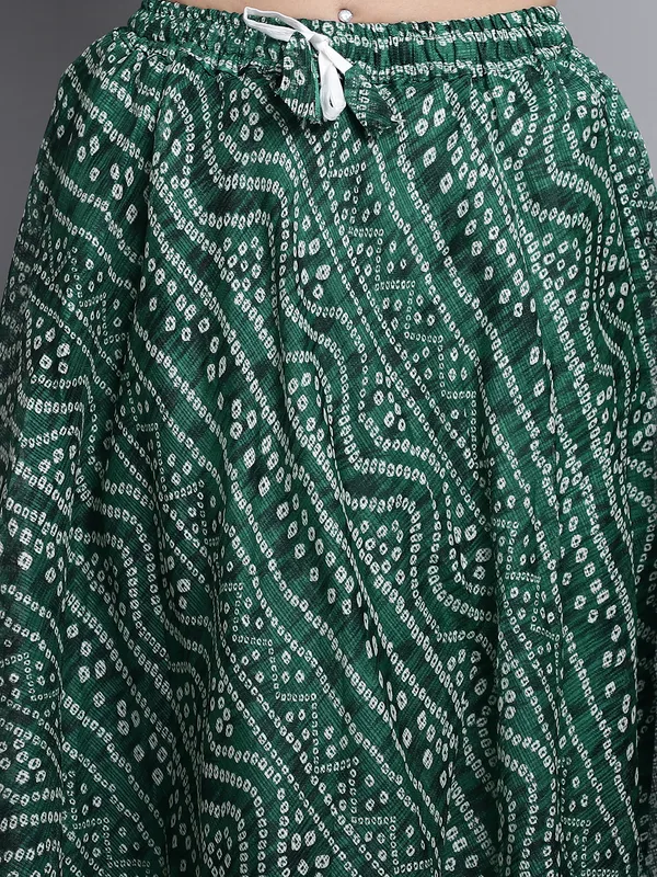 Green_Cotton_Kota_Doriya_Printed_Casual_Skirt_For_Women