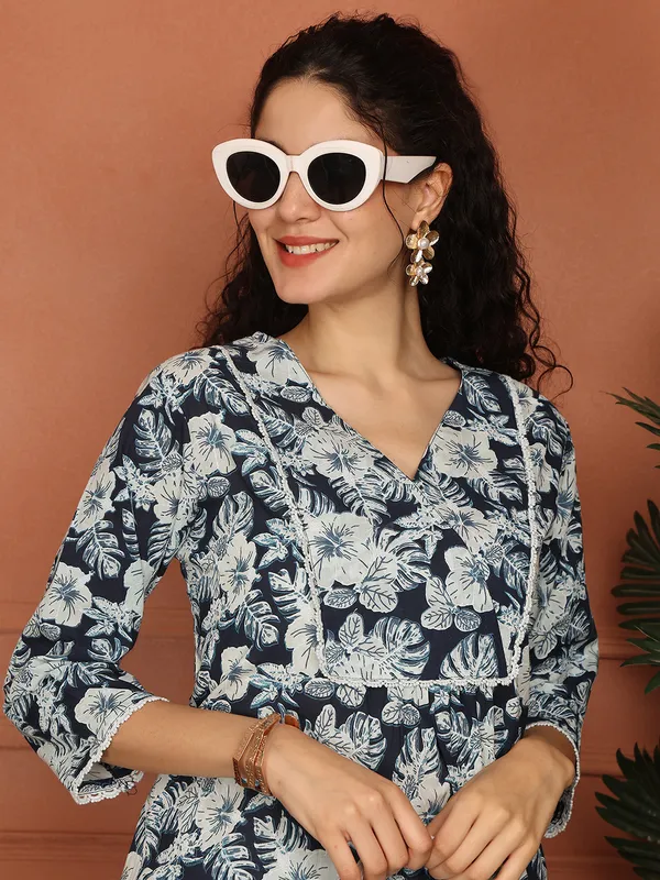 Navy_Blue_Cotton_Printed_Casual_Co-Ords_For_Women